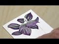 Fun and Simple Flower in Watercolour