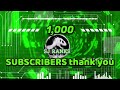 Thank you for 1,000 subscribers