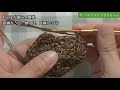 Crochet [Pine knitting pattern hat ①] How to crochet a hat How to crochet a hat