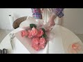 Making Bouquet with a bunch of Roses