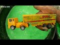 Membersihkan Mainan Mobil Mobilan, Mobil Truk Molen, Kereta Api, Truk Kontainer, Truk Sampah