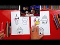 How To Draw Funny Cupcakes