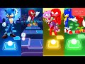 Sonic Hedgehog Vs Knuckles Hedgehog Vs Knuckles Amy Vs Knuckles Sonic Tiles Hop