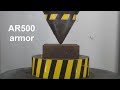 500 TON HYDRAULIC PRESS VS VERY HARD OBJECTS