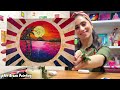 The Easiest Sunset to Paint / Acrylic Painting For Beginners 🏝️/ Landscape Painting