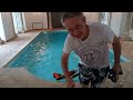 My homemade RC speed boat in an indoor pool!