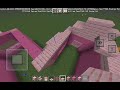 Building in minecraft pink Barbie house pt1