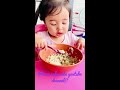 1 year old baby eating rice and lentil | toddler food idea| baby food videos| homemade FOOD| #shorts