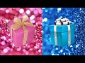 Choose Your Gift 🎁 Let's  Which color do you like the most?🤩 Blue vs Pink |dress👗heels👠nails💅🏻etc...