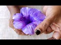 🥀🥀Morning glory | satin ribbon flowers | flower making | tutorials | ribbon flowers | DIY projects