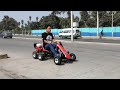 transformation chachicard into go kart. electric starter