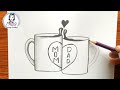 Mom Dad  Drawing Easy / Mom Dad Drawing Easy Step by Step / Pencil Drawing / How to Draw Mom Dad