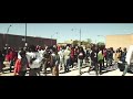 King von walking with his hood on, and Oblock  C Murda almost fight after LA Capone funeral