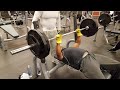 James bench presses 275 lbs 11/29/2017