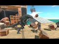 ESCAPE FROM THE SPACE MONSTER AND SURVIVE. EPIC SPEEDRUNNING! - Animal Revolt Battle Simulator