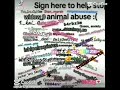 Stop animal abuse list❤️!