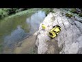 Bass Fishing In A Creek With The Real Swimbait