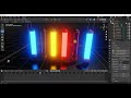 Blinking tube lights turns on and off animation in blender | Light Color Flashing animation hindi