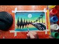 How to draw a sunset for beginners 🖌️