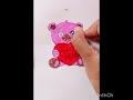 cute teddy drawing#deepikaart #