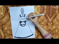 How to Draw a Girl with Bag by Muna Drawing Academy | Girl Drawing Step by Step with Muna Drawing |