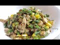 5 MINS Dish Spicy Mushroom ,spring onion & sweet corn Stir fry | quick appetizer  recipe |