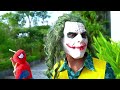 Spider-Man Team Battles Villain Team to Rescue Pink from Joker - Nerf War Movie by Spiderman