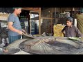 MOST GIANT KABULI PULAO - POPULAR AFGHANI STREET FOOD MEAT RICE PREPARED | KABULI PULAO RECIPE