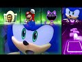 Skibidi Toilet vs Super Mario Bros vs CatNap vs Sonic Prime in Tiles Hop EDM Rush🎶