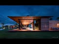 House Floating Above a Lava Field in Hawaii