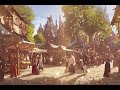 Medieval Fantasy Village Market 🎻 ~ Celtic Music Ambience ~ Tavern music