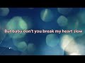 Baby, Don't You Break My Heart Slow - Vonda Shepard | Lyrics