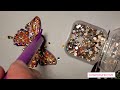 Applying Glass Flat back Crystals to Hand-Painted Birch Wood