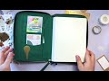 Join me for a chatty pre decorating  of some pages in my Midori journal
