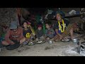 Traditional kitchen of happy village family || Rural life