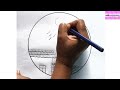 Scenery drawing || circle scenery drawing || circle drawing || step by step pencil drawing #nature