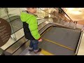 LEARNING TO USE THE ESCALATOR PART 1!