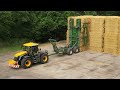 4Kᵁᴴᴰ Harvest 2024: D. E. Keeble's team baling, carting & stacking straw near Framlingham