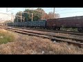 With Double Engine indian railways goods train/ Indian Railways Freight Train #shorts