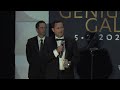 Hugh Herr accepts Genius Award at Genius Gala 10