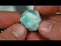 Unleashing the Beauty of the Ocean: Cutting a Larimar D20