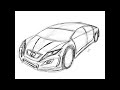 Sports sedan concept sketch