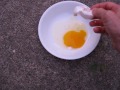 Crush an egg with one hand