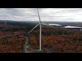 Wyman Dam and Wind Turbines Maine