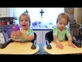 Twins try pancake flavored popcorn puffs