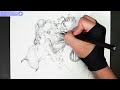 How to draw Imaginary Iguana | Drawing Creature Monster Animal | 空想のモンスターを描く イグアナ