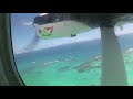 Takeoff from Praslin Airport, Seychelles