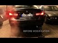 BMW 328i F30 custom exhaust (muffler delete)