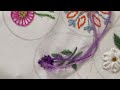 flower hand embroidery /embroidery with sewing thread/ embroidery designs #art