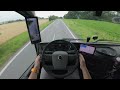 POV Truck Driving with new VOLVO FH AERO - Amazing experience and first time in the Czechia